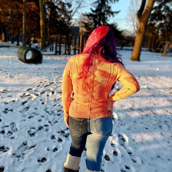 Basic Editions Tie Dye Knit Sweater - Picture 3 of 7